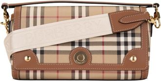 Burberry Tassen, Dames, Beige, ONE Size, Katoen, Schoudertas