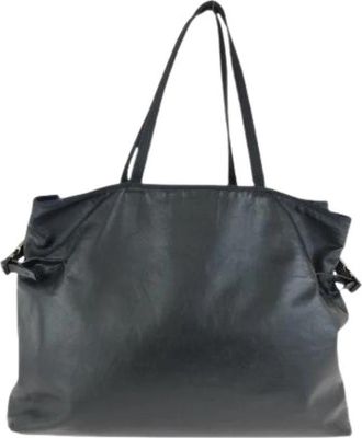 Prada Pre-owned Leren Nylon Tote Schoudertas - Dames - Vintage Shopper - Zwart - ONE Size - Nylon - Vintage