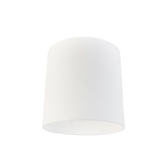 QAZQA Pantalla De L&aacute;mpara De Tela Blanca 40/40/40, - Qazqa