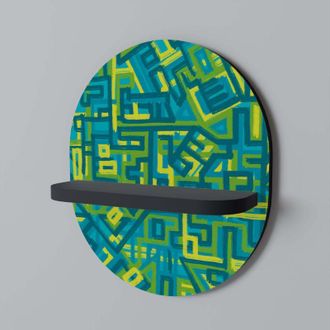 OEM Recuerdos Nost&aacute;lgicos Estante Ovalado Negro