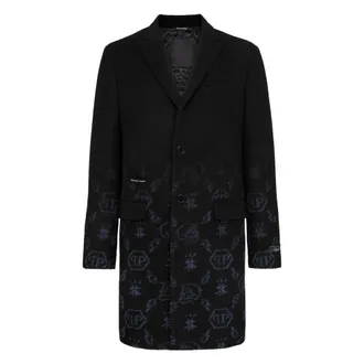 Philipp Plein Hombre, Abrigos, Negro, Talla: M