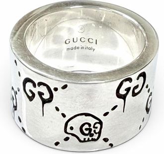 Gucci Silver Silver 925 Band Ring (Pre-Owned)