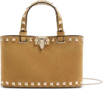 Valentino Garavani Rockstud Mini Suede Shopping Bag