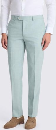 Moss Slim Fit Aqua Marl Trouser