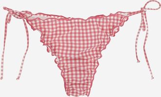 MC2 Saint Barth Womens Bikini Briefs Checkered Multicolour Polyamide Swimwear Sea Clothing