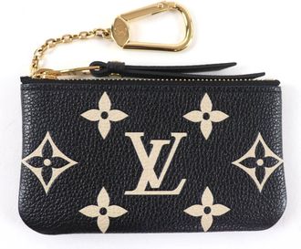 Louis Vuitton Beige Black Monogram Empreinte Coin Purse/Coin Case (Pre-Owned)