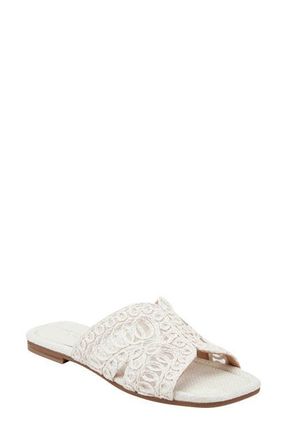 Marc Fisher Nalany Slide Sandal in White at Nordstrom, Size 6.5