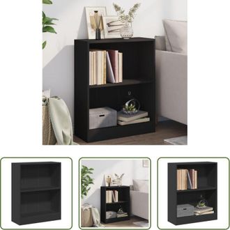 vidaXL Libreria nera - Libreria Nera 60x24x76 cm in Legno Multistrato