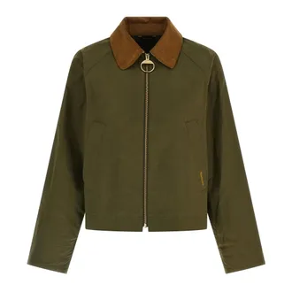 Barbour Catlin Waxed Cotton Jacket - female - Barbour - Light Jackets - Green - S - Jackets