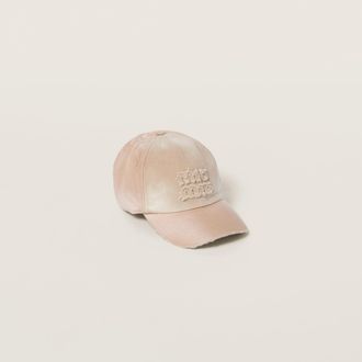 Miu Miu Denim baseball cap