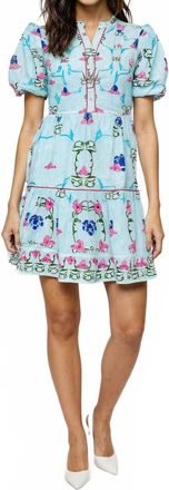 Celina Moon Sahar Mini Dress In Blue