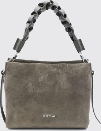 Coccinelle Mini borsa a spalla Boheme in pelle scamosciata con manico intrecciato