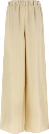 Max Mara Beige Linen Casual Womens Pants