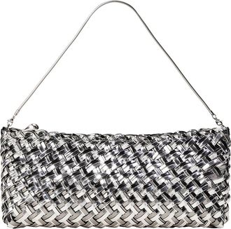 Naghedi Gala Metallic Clutch in Pewter at Nordstrom