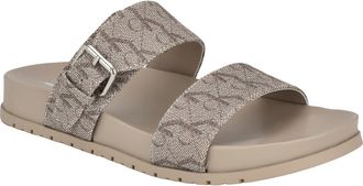 Calvin Klein Landesa Slide Sandal in Dark Natural at Nordstrom Rack, Size 6.5