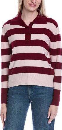 Brodie Stripe Wool & Cashmere-Blend Henley Sweater