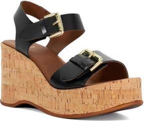 Dune London Kamia Platform Wedge Sandal in Black at Nordstrom Rack, Size 10Us / 40Eu