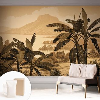Tulup Carta Da Parati Con Design Moderno - Con Motivi Moderni - Fotomurali In Tnt Soggiorno Camera De Letto Sala Ufficio Panorama Tropicale 312x219 Cm