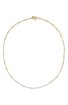 Bony Levy Audrey Diamond Tennis Necklace in 18K Yellow Gold at Nordstrom, Size 16