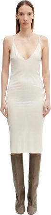 Rick Owens Midi Kleedjes - Dames - Casual kleedjes - Beige - M - Kleedjes