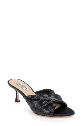 Badgley Mischka Gailea Slide Sandal in Black Sequins at Nordstrom Rack, Size 8