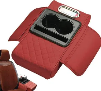 OEM Funda Para Consola Central - Impermeable - Con Portavasos Y Soporte Para Tel&eacute;fono - Granate