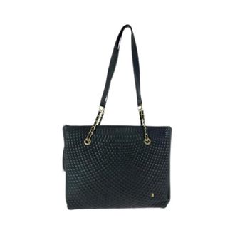 Bally Pre-owned Tote Bags, female, Black, Size: ONE SIZE Pre-owned Quilting Leather Shoulder Bag