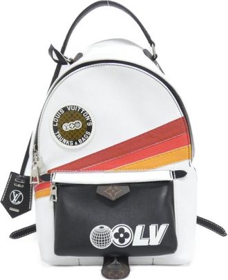 Louis Vuitton Blanc Multi-Color White Leather Backpack (Pre-Owned)