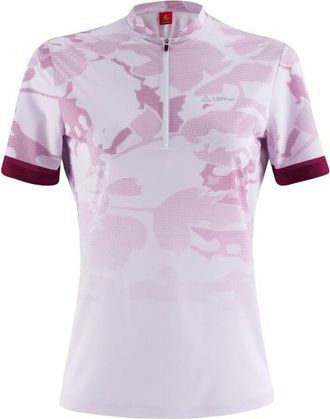 LOEFFLER Bike Shirt Half-Zip Illusion Velotrikot f&uuml;r Damen | lila