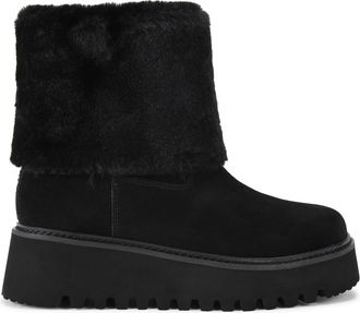 Kurt Geiger Womens Suede Toon Boots - Black - Size UK 3