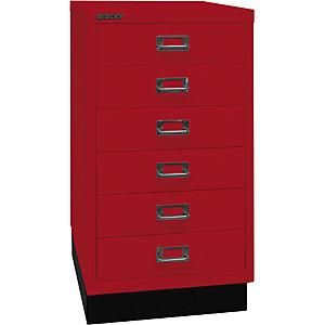 Bisley Serie 39 Multidrawer Con Z&oacute;calo Din A3 6 Cajones Rojo