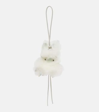 Loewe Bunny shearling bag charm