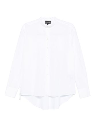Emporio Armani Womens White Cotton Button-front Shirt - Size EU 42 (Womens)