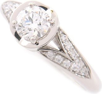 Bulgari Silver Platinum 950 Band Ring (Pre-Owned)