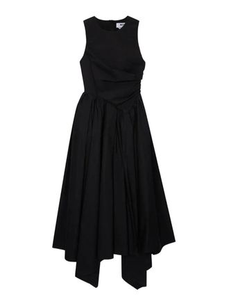 Msgm M. S.G. M. Midi dress in soft cotton poplin