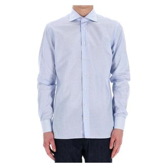 Borriello Sartorial Shirt - Heren - Casual Overhemden - Blauw - S - Overhemden