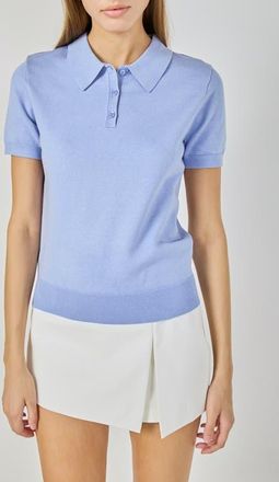 endless rose Polo Sweater in Periwinkle at Nordstrom, Size X-Small