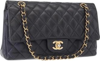 Chanel Pre-owned Vintage Schoudertas - Dames - Vintage Schoudertas - Blauw - ONE Size - Leer - Vintage