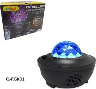 Trade Shop Trade Shop - Proiettore Per Altoparlanti Wireless Ricaricabile Portatile Q-rgk01 Starry Galaxy