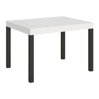 Itamoby Tavolo allungabile 80x120/204 cm Everyday Bianco Frassino telaio Antracite