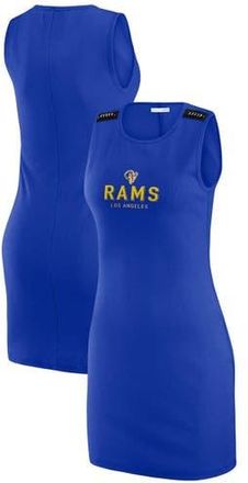 WEAR by Erin Andrews Womens WEAR by Erin Andrews x Gracie Hunt Royal Los Angeles Rams Ribbed Tank Dress at Nordstrom, Size X-Small