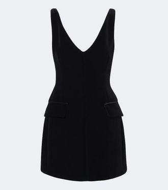 Sportmax Vestido corto sin mangas de terciopelo