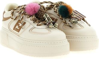 Fendi Match Sneaker - Cream