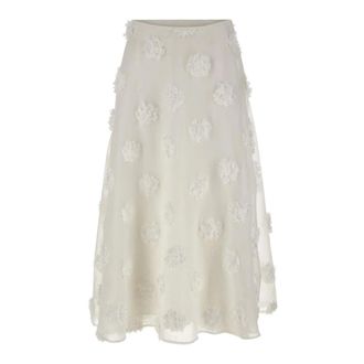 Birgitte Herskind Midi Skirts, female, White, Size: S William Skirt