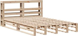 vidaXL Bed Frame without Mattress 140x190 cm Solid Wood Pine vidaXL