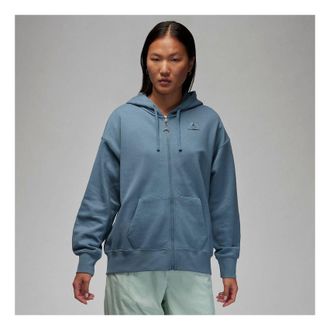 Air Jordan (WMNS) Air Jordan Flight Full-Zip Hoodie Ozone Blue DZ3360-031