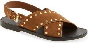 Madewell The Tuley Crossover Sandal in Dried Acorn at Nordstrom Rack, Size 10.5