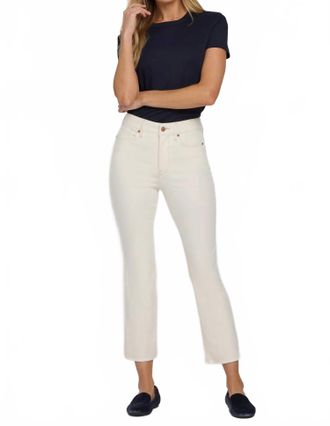 NYDJ Billie Mini Bootcut Ankle Jeans In Vintage White