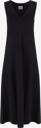 Khaite Langes &auml;rmelloses Strickkleid Keran