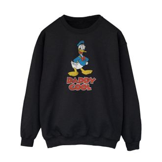 Disney Heren Daddy Cool Donald Duck Sweatshirt (Zwart)